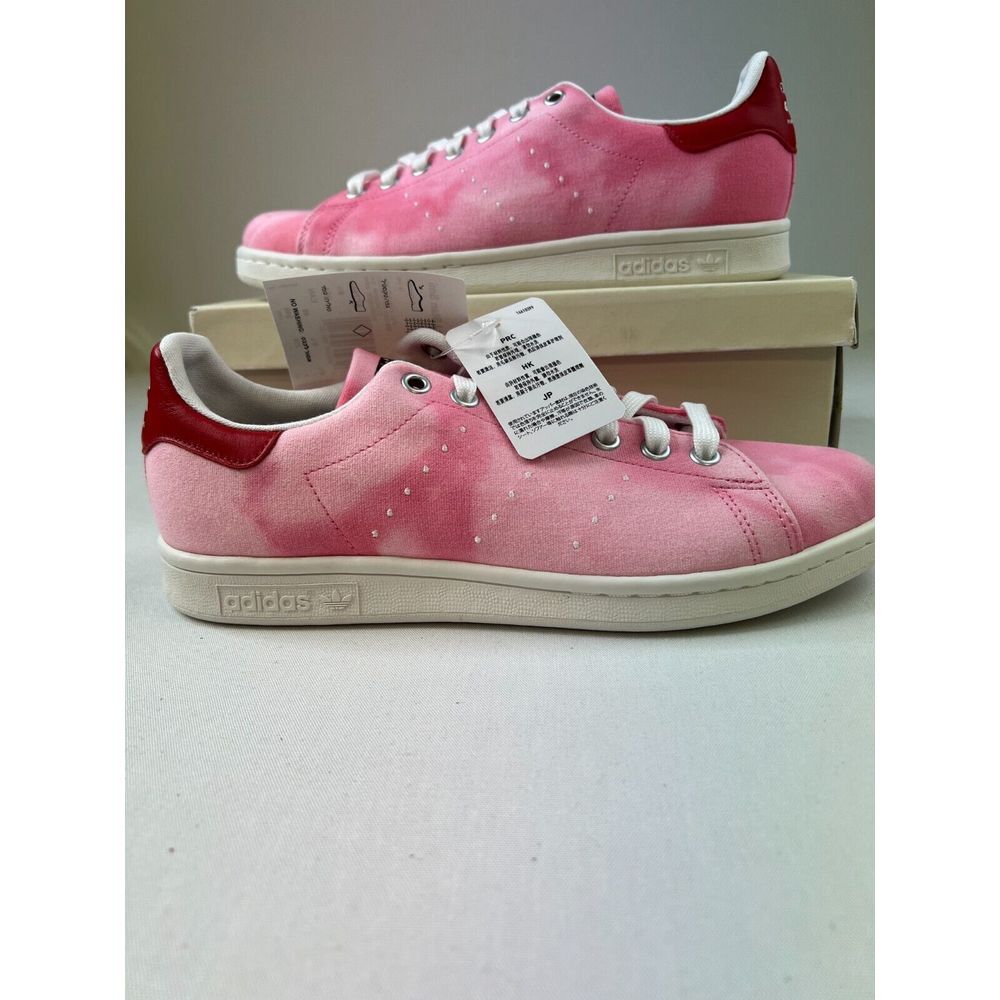 Adidas PW HU Holi Stan Smith Sneakers Pink Lace-Up Low Trainers Mens 7 Womens‎ 8